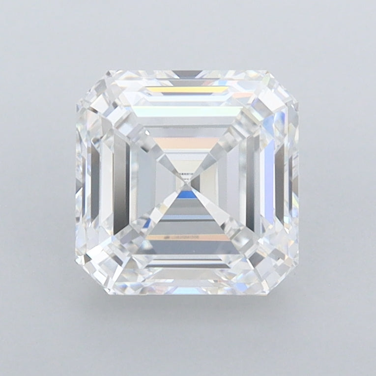 1.52 Carat Asscher Shaped, Ideal Cut, D Color, FL Clarity, IGI Certified Lab Grown Diamond