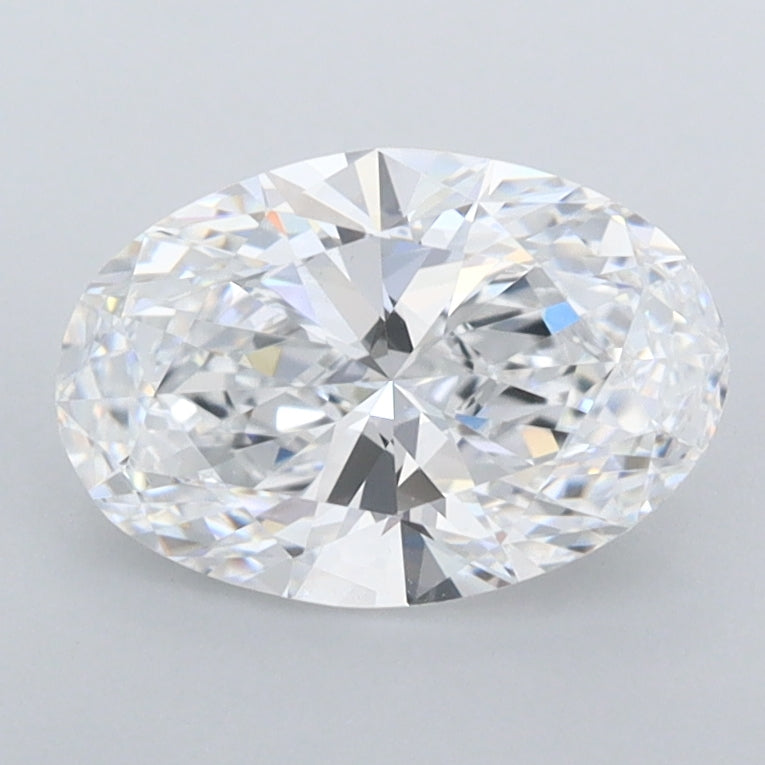 1.44 Carat Oval Shaped, Ideal Cut, D Color, FL Clarity, IGI Certified Lab Grown Diamond