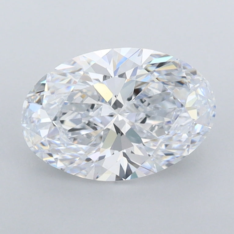 1.31 Carat Oval Shaped, Ideal Cut, D Color, FL Clarity, IGI Certified Lab Grown Diamond