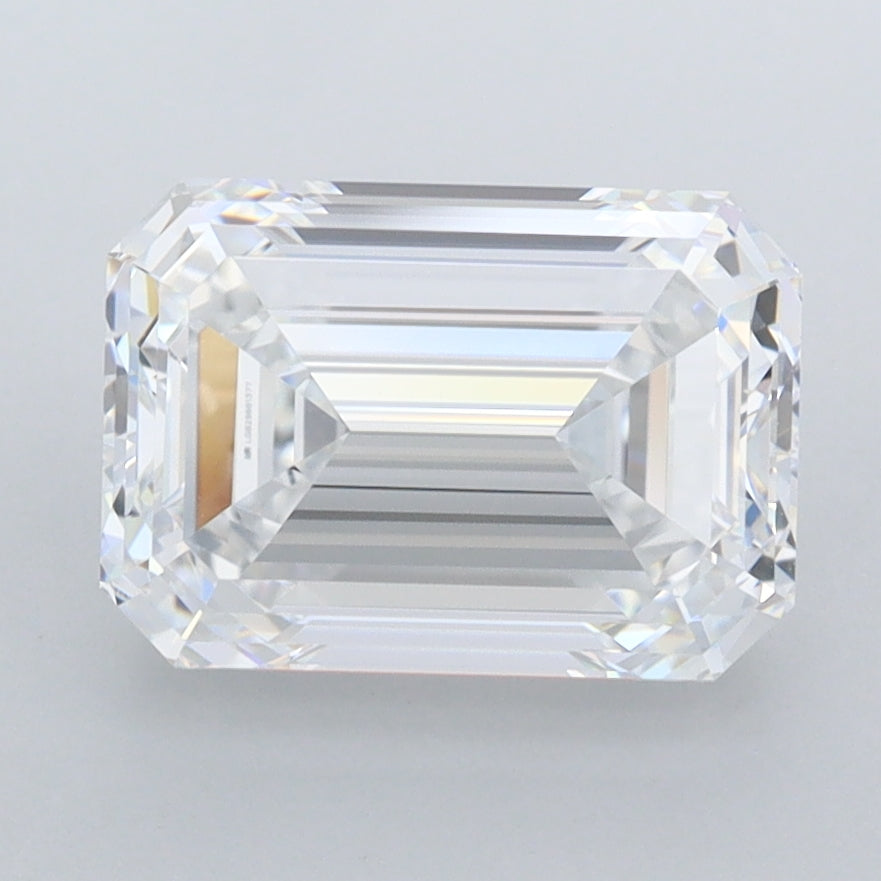 3.01 Carat Emerald Shaped, Ideal Cut, D Color, FL Clarity, IGI Certified Lab Grown Diamond