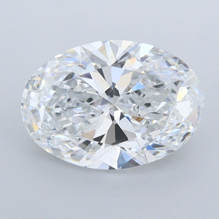 1.36 Carat Oval Shaped, Ideal Cut, D Color, FL Clarity, IGI Certified Lab Grown Diamond