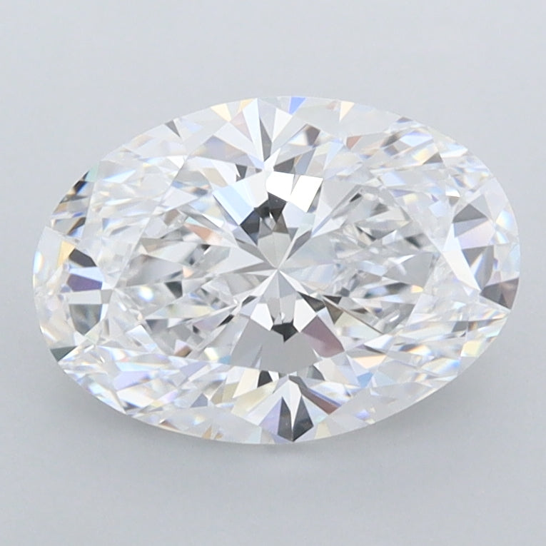 1.76 Carat Oval Shaped, Ideal Cut, D Color, FL Clarity, IGI Certified Lab Grown Diamond