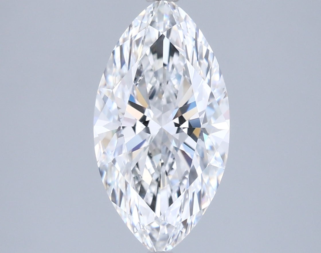 1.97 Carat Marquise Shaped, Ideal Cut, E Color, FL Clarity, IGI Certified Lab Grown Diamond