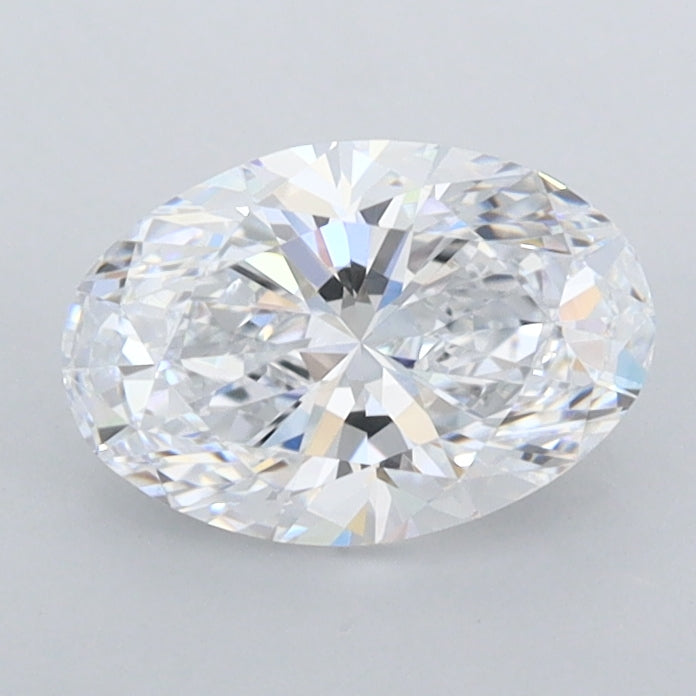 1.08 Carat Oval Shaped, Excellent Cut, D Color, FL Clarity, IGI Certified Lab Grown Diamond