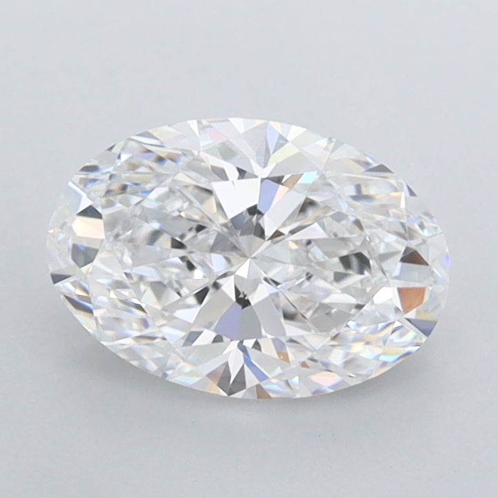 0.97 Carat Oval Shaped, Ideal Cut, D Color, FL Clarity, IGI Certified Lab Grown Diamond