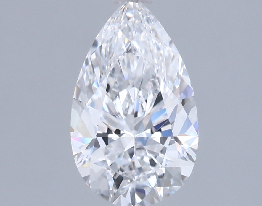 0.97 Carat Pear Shaped, Excellent Cut, D Color, VVS1 Clarity, IGI Certified Lab Grown Diamond