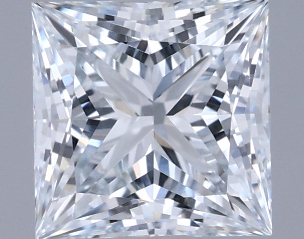 0.93 Carat Princess Shaped, Ideal Cut, E Color, VVS1 Clarity, IGI Certified Lab Grown Diamond
