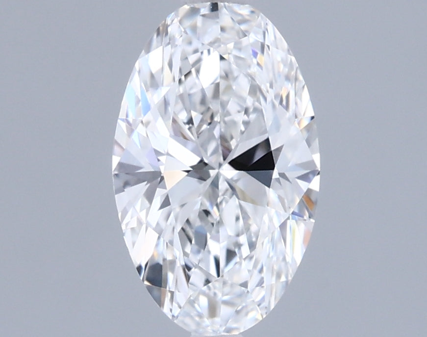 0.91 Carat Oval Shaped, Excellent Cut, D Color, VVS1 Clarity, IGI Certified Lab Grown Diamond