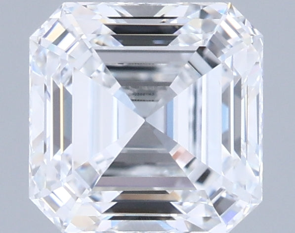1.54 Carat Asscher Shaped, Ideal Cut, D Color, VVS1 Clarity, IGI Certified Lab Grown Diamond