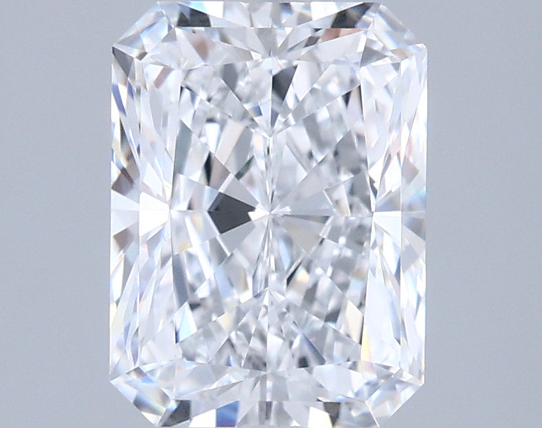 2.03 Carat Radiant Shaped, Ideal Cut, D Color, VVS1 Clarity, IGI Certified Lab Grown Diamond