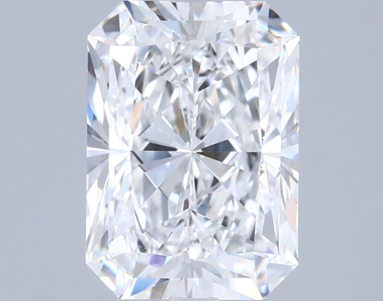1.74 Carat Radiant Shaped, Excellent Cut, D Color, VVS1 Clarity, IGI Certified Lab Grown Diamond