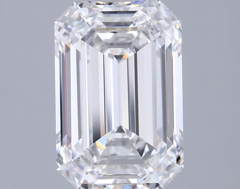 1.98 Carat Emerald Shaped, Ideal Cut, E Color, VVS1 Clarity, IGI Certified Lab Grown Diamond