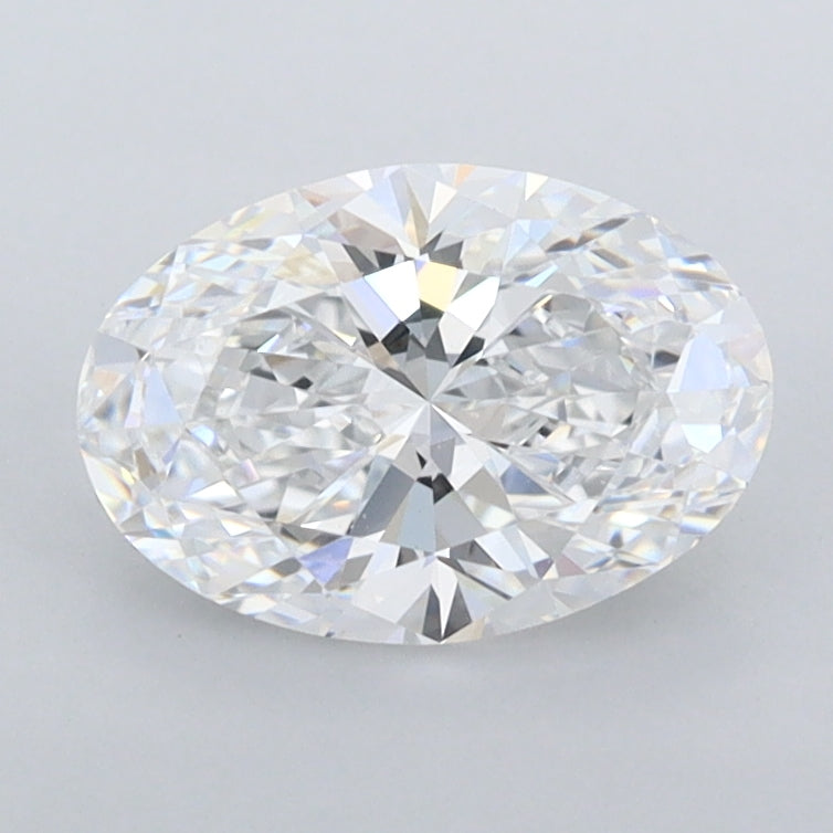 1.27 Carat Oval Shaped, Ideal Cut, D Color, FL Clarity, IGI Certified Lab Grown Diamond