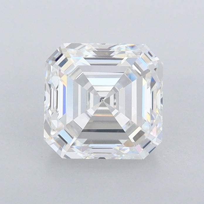 1.06 Carat Asscher Shaped, Ideal Cut, D Color, FL Clarity, IGI Certified Lab Grown Diamond