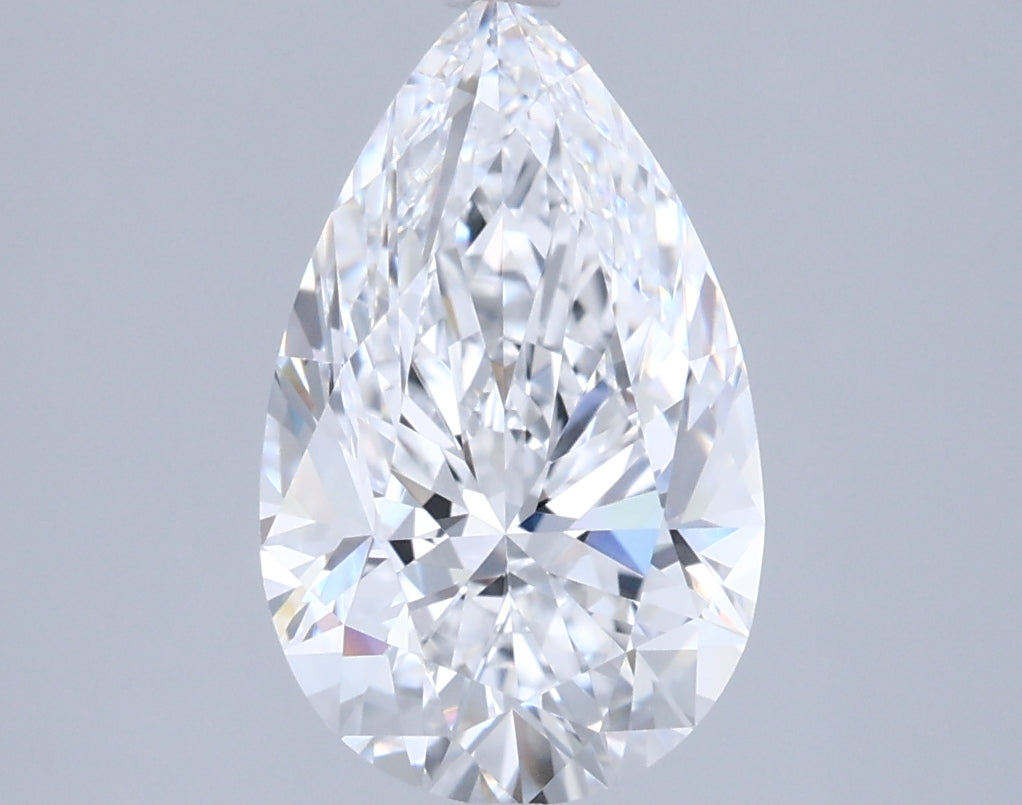 2.08 Carat Pear Shaped, Excellent Cut, D Color, VVS1 Clarity, IGI Certified Lab Grown Diamond
