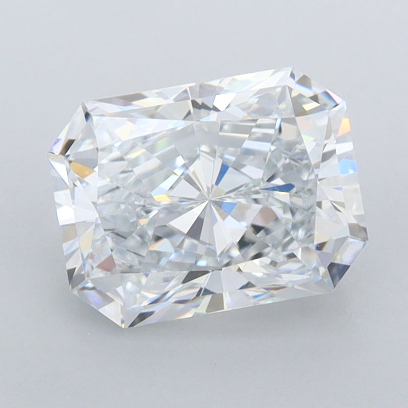 1.87 Carat Radiant Shaped, Ideal Cut, E Color, FL Clarity, IGI Certified Lab Grown Diamond