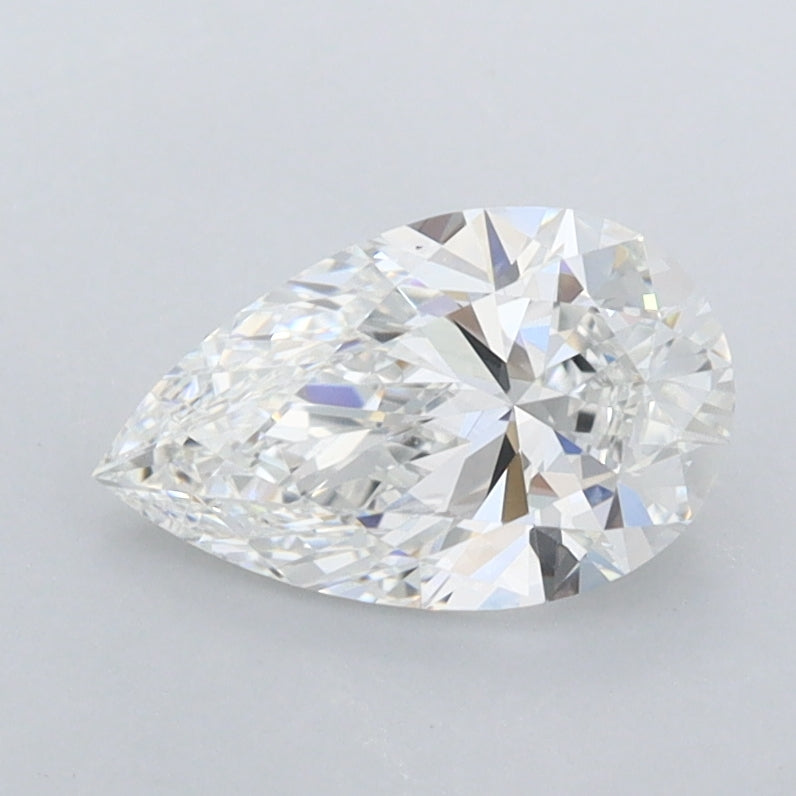 1.02 Carat Pear Shaped, Ideal Cut, E Color, VVS1 Clarity, IGI Certified Lab Grown Diamond