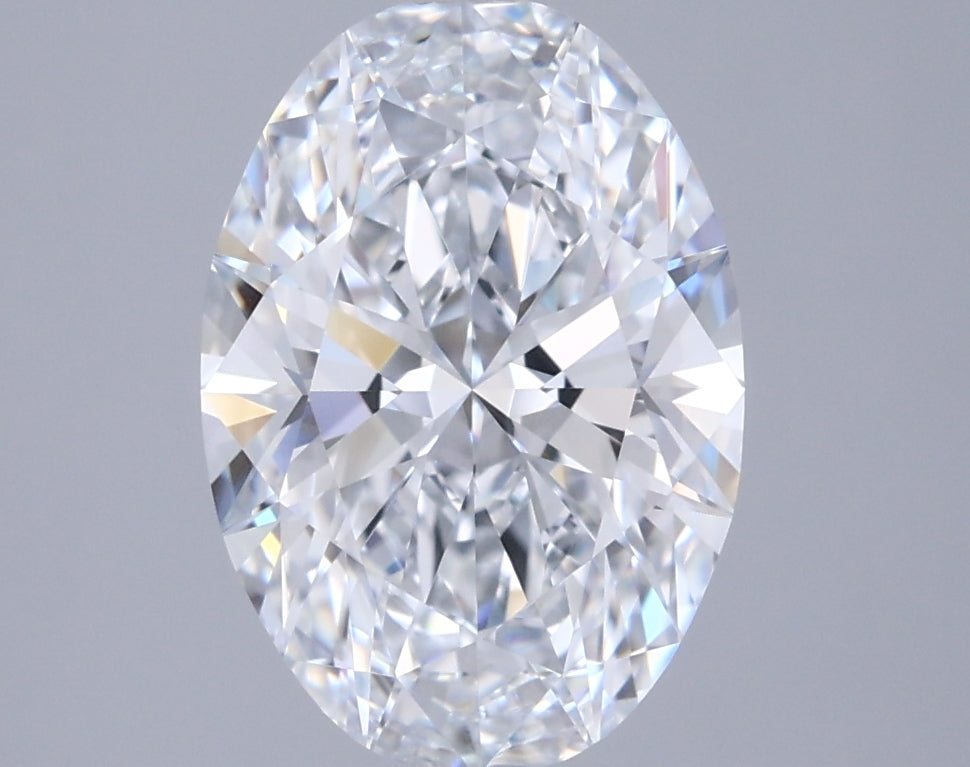 2.43 Carat Oval Shaped, Ideal Cut, D Color, VVS1 Clarity, IGI Certified Lab Grown Diamond