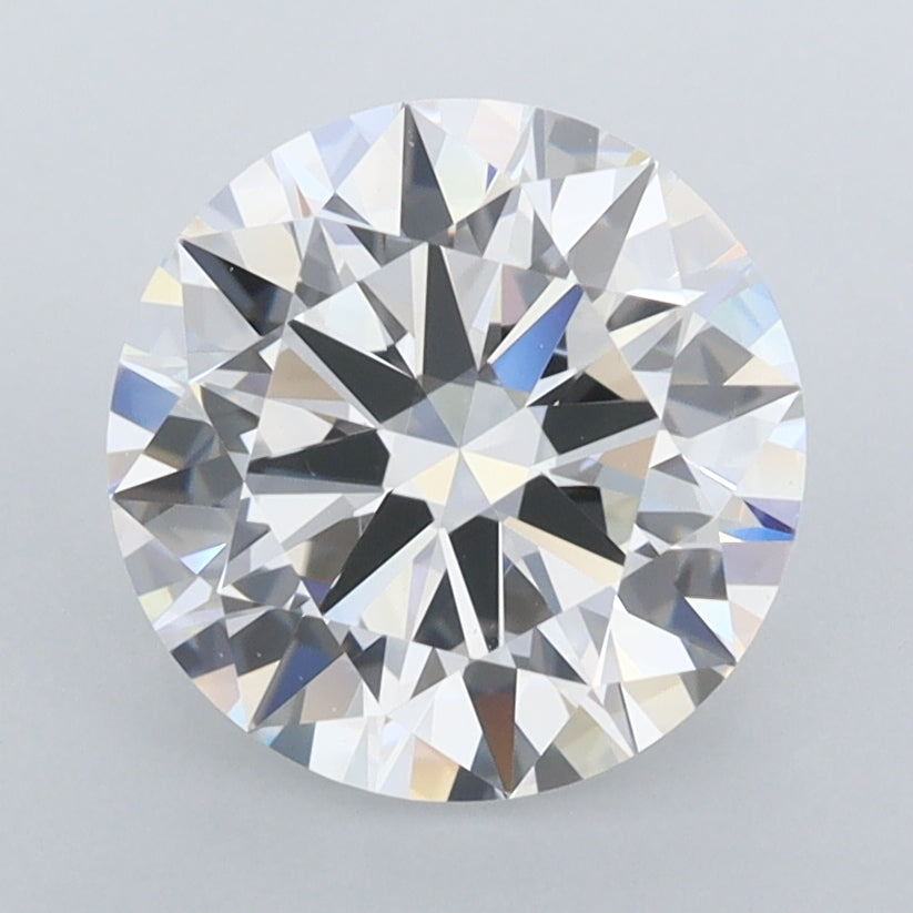 2.50 Carat Round Shaped, Excellent Cut, D Color, VVS1 Clarity, IGI Certified Lab Grown Diamond