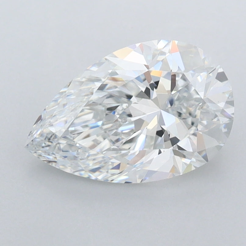 1.51 Carat Pear Shaped, Excellent Cut, E Color, VVS1 Clarity, IGI Certified Lab Grown Diamond