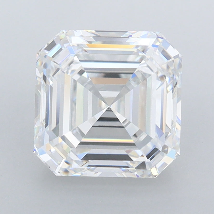 2.74 Carat Asscher Shaped, Ideal Cut, D Color, VVS1 Clarity, IGI Certified Lab Grown Diamond
