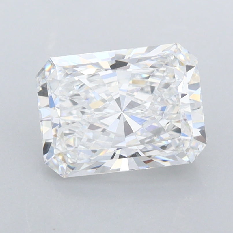 1.48 Carat Radiant Shaped, Ideal Cut, D Color, FL Clarity, IGI Certified Lab Grown Diamond