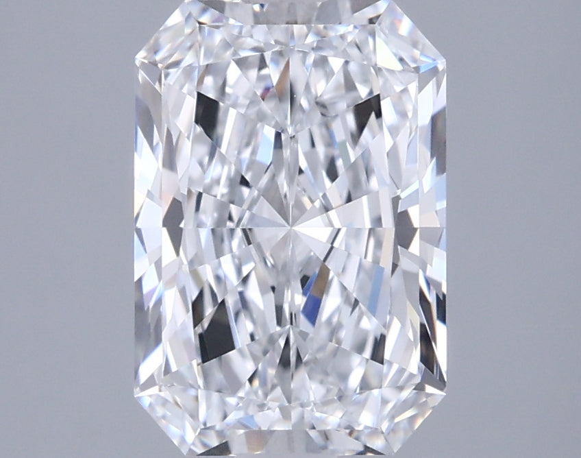 2.00 Carat Radiant Shaped, Excellent Cut, D Color, VVS1 Clarity, IGI Certified Lab Grown Diamond