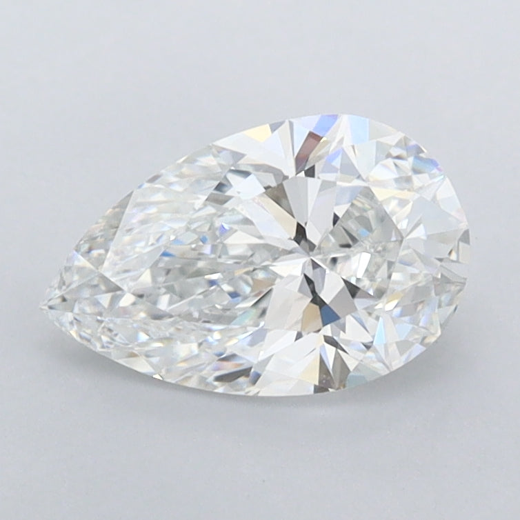 1.00 Carat Pear Shaped, Ideal Cut, F Color, VVS1 Clarity, IGI Certified Lab Grown Diamond