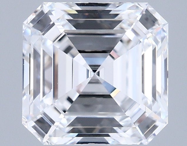 1.95 Carat Asscher Shaped, Ideal Cut, D Color, VVS1 Clarity, IGI Certified Lab Grown Diamond
