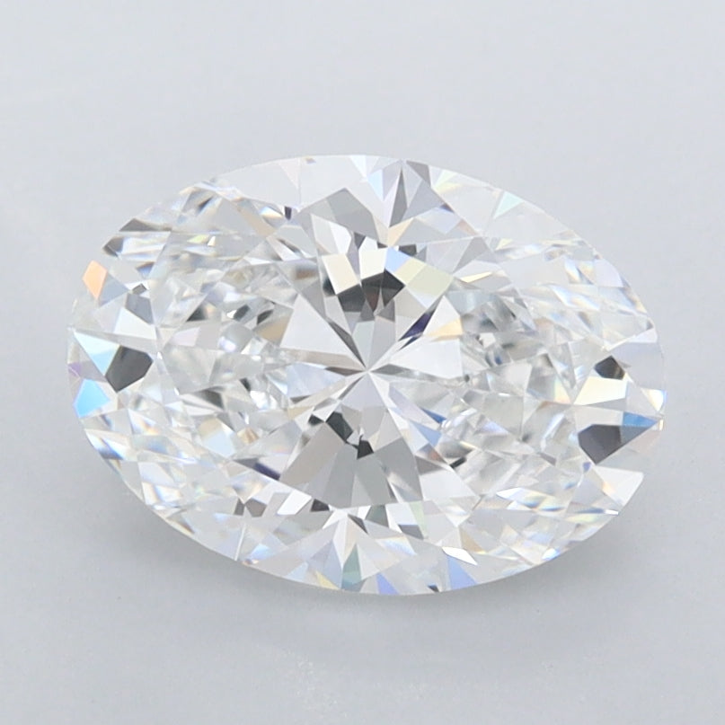 1.74 Carat Oval Shaped, Ideal Cut, D Color, FL Clarity, IGI Certified Lab Grown Diamond
