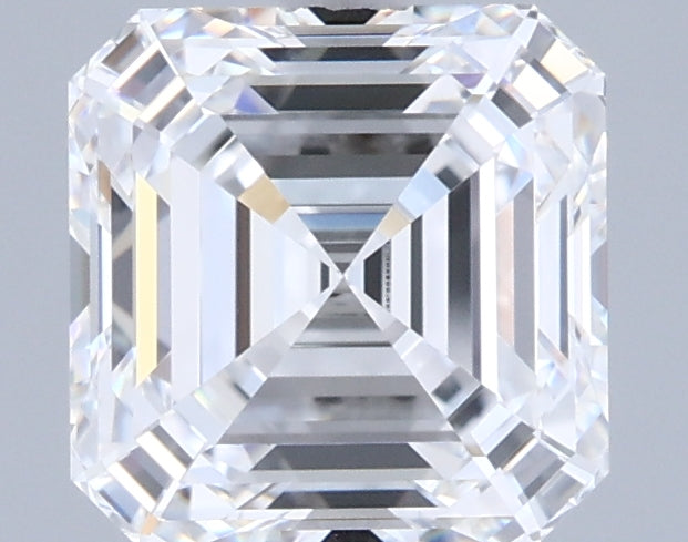 1.79 Carat Asscher Shaped, Ideal Cut, E Color, VVS1 Clarity, IGI Certified Lab Grown Diamond