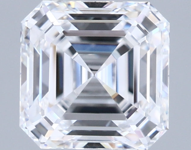 1.73 Carat Asscher Shaped, Ideal Cut, D Color, VVS1 Clarity, IGI Certified Lab Grown Diamond