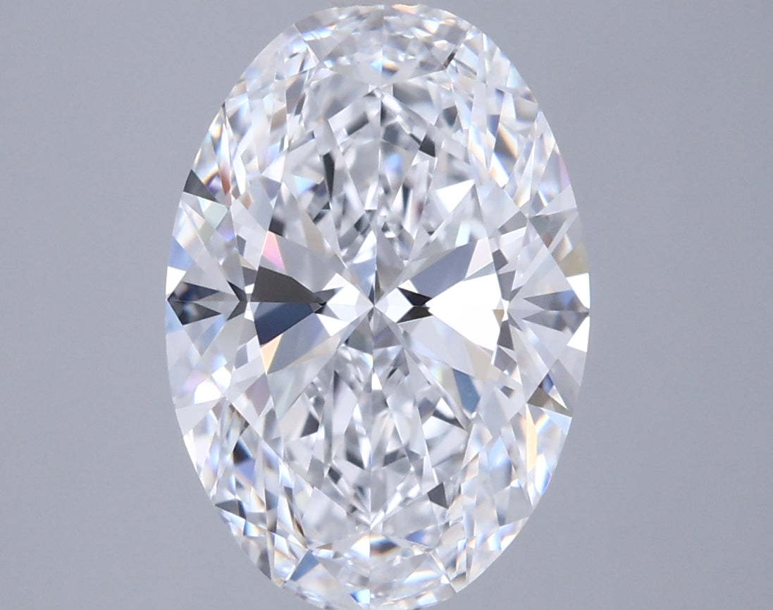 2.82 Carat Oval Shaped, Ideal Cut, D Color, VVS1 Clarity, IGI Certified Lab Grown Diamond