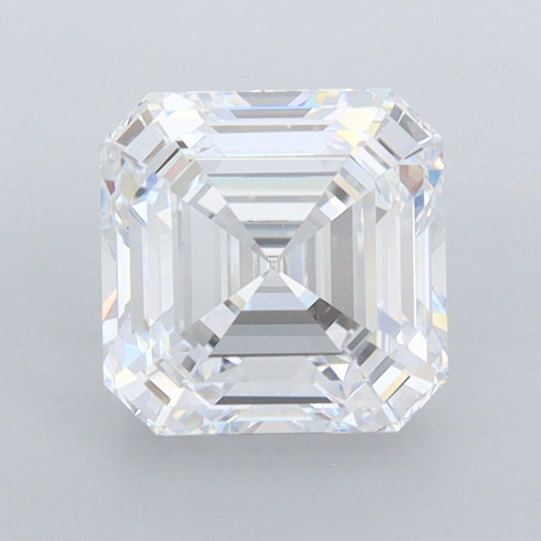 1.80 Carat Asscher Shaped, Ideal Cut, D Color, FL Clarity, IGI Certified Lab Grown Diamond