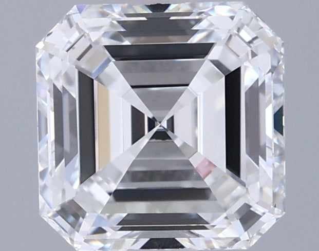 1.58 Carat Asscher Shaped, Excellent Cut, D Color, VVS1 Clarity, IGI Certified Lab Grown Diamond