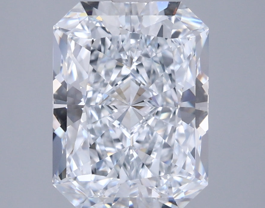 2.51 Carat Radiant Shaped, Ideal Cut, E Color, VVS1 Clarity, IGI Certified Lab Grown Diamond