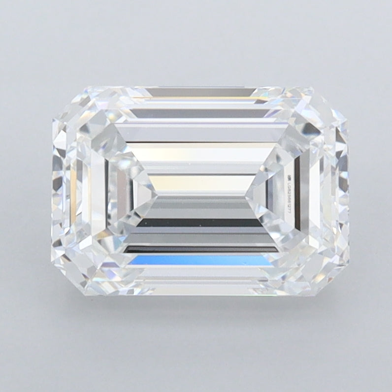 1.93 Carat Emerald Shaped, Ideal Cut, D Color, FL Clarity, IGI Certified Lab Grown Diamond