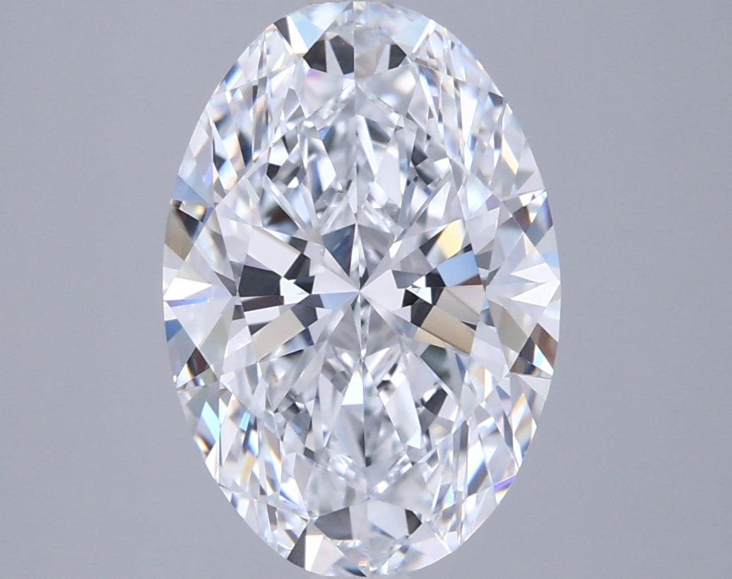 2.81 Carat Oval Shaped, Ideal Cut, D Color, VVS1 Clarity, IGI Certified Lab Grown Diamond