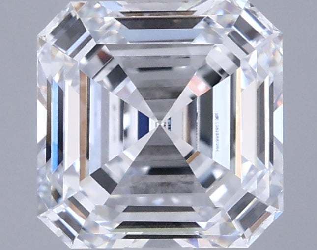 1.96 Carat Asscher Shaped, Ideal Cut, E Color, VVS1 Clarity, IGI Certified Lab Grown Diamond