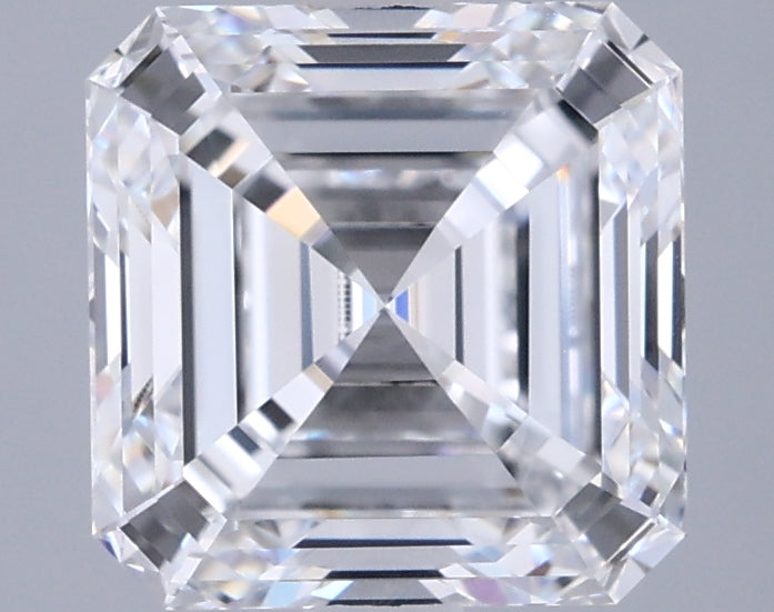 2.41 Carat Asscher Shaped, Excellent Cut, D Color, VVS1 Clarity, IGI Certified Lab Grown Diamond