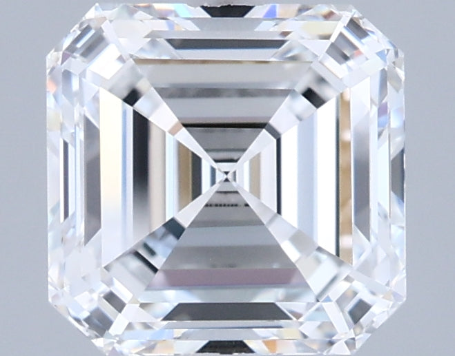 2.05 Carat Asscher Shaped, Excellent Cut, D Color, VVS1 Clarity, IGI Certified Lab Grown Diamond