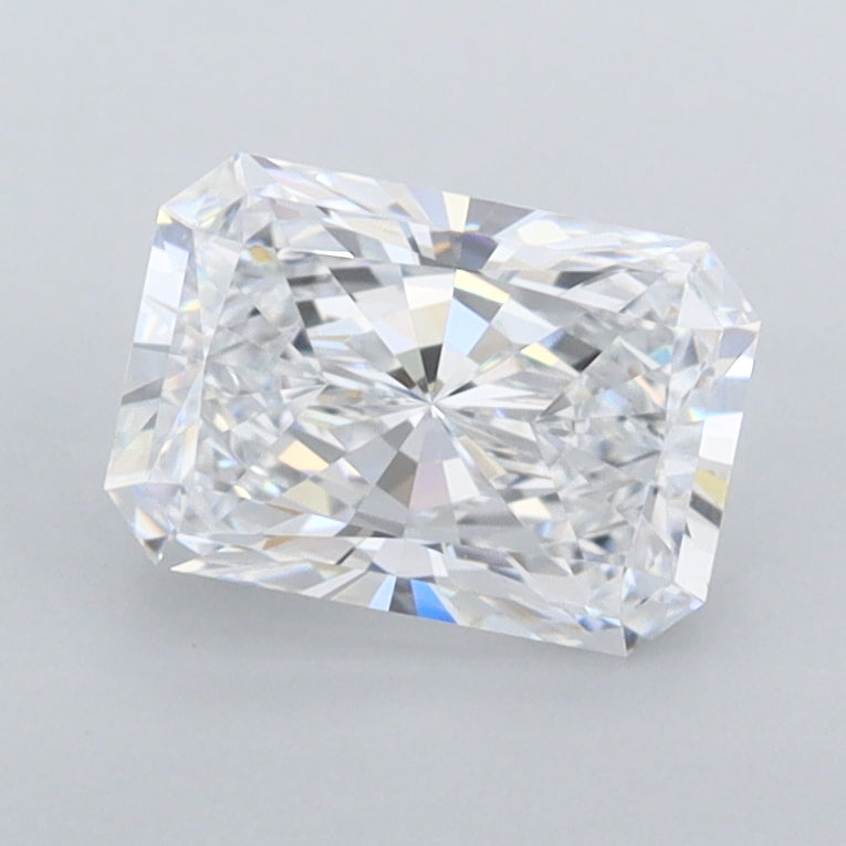 1.30 Carat Radiant Shaped, Ideal Cut, D Color, VVS1 Clarity, IGI Certified Lab Grown Diamond