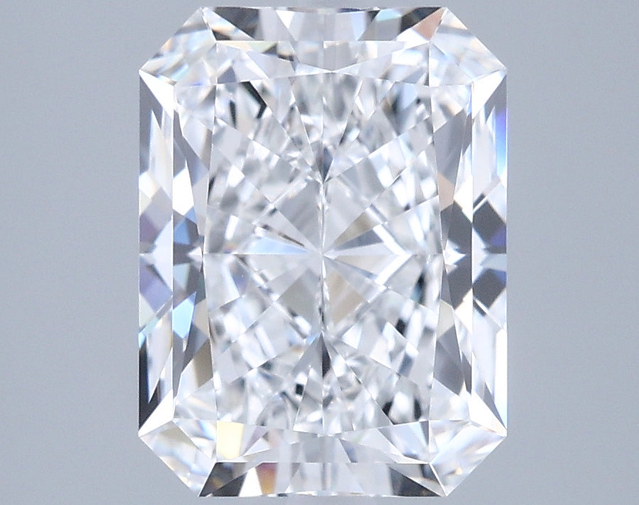 2.59 Carat Radiant Shaped, Ideal Cut, D Color, VVS1 Clarity, IGI Certified Lab Grown Diamond