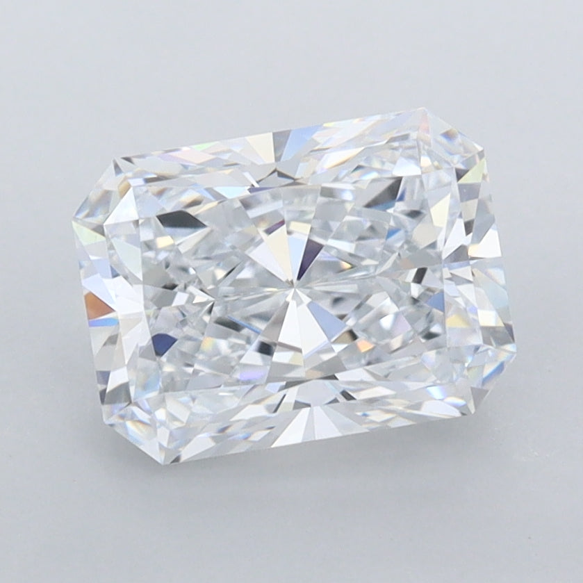 1.89 Carat Radiant Shaped, Ideal Cut, D Color, FL Clarity, IGI Certified Lab Grown Diamond