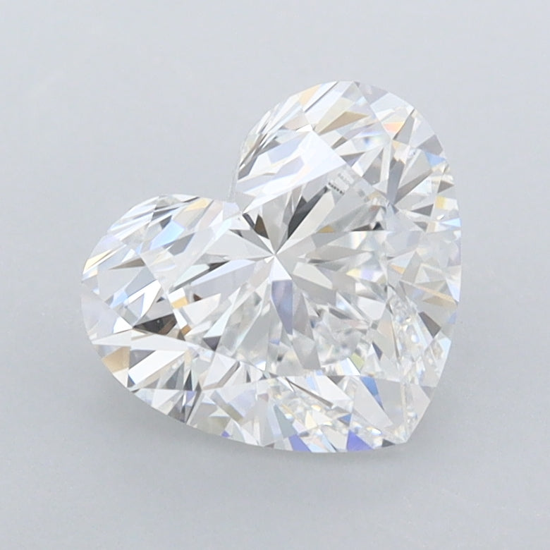 1.50 Carat Heart Shaped, Ideal Cut, D Color, IF Clarity, IGI Certified Lab Grown Diamond