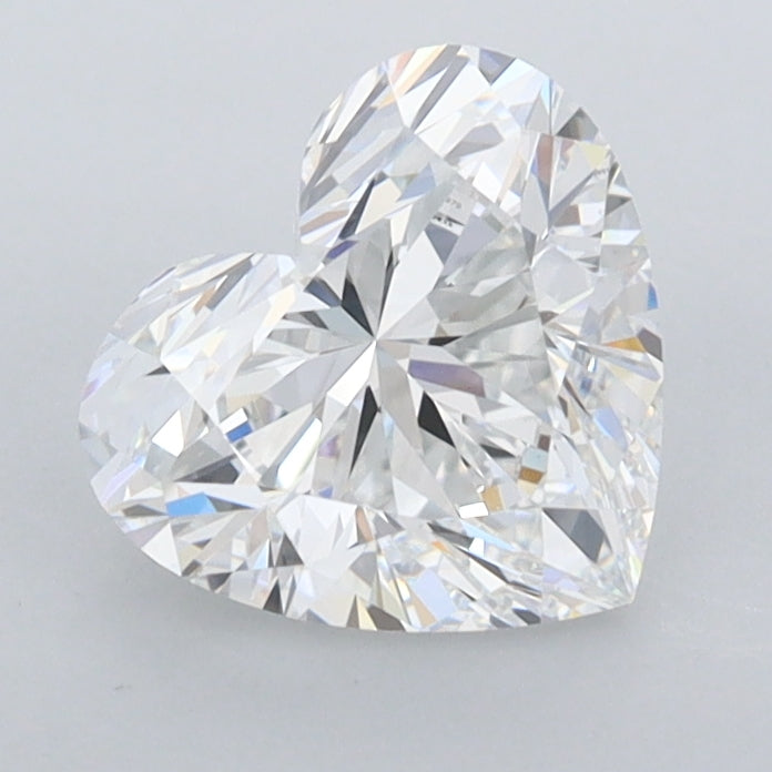 1.51 Carat Heart Shaped, Ideal Cut, D Color, FL Clarity, IGI Certified Lab Grown Diamond