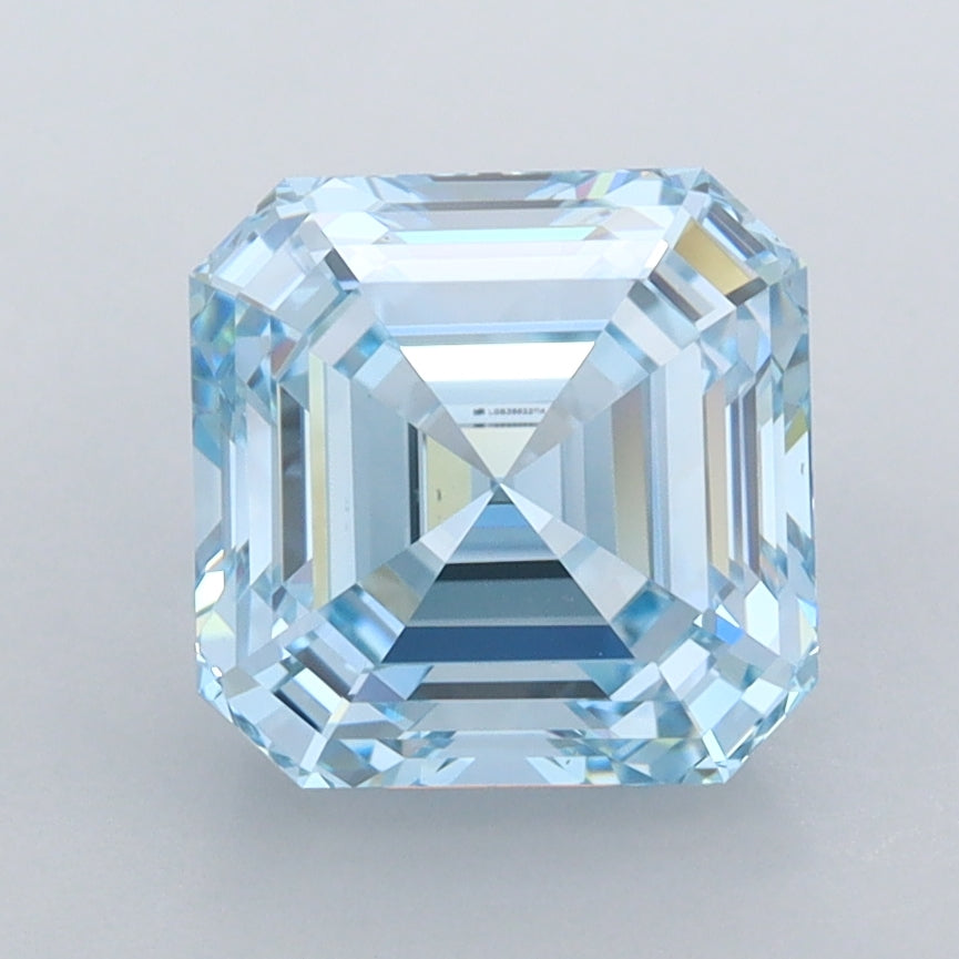 2.73 Carat Asscher Shaped, Ideal Cut, VVS1 Clarity, IGI Certified Lab Grown Diamond