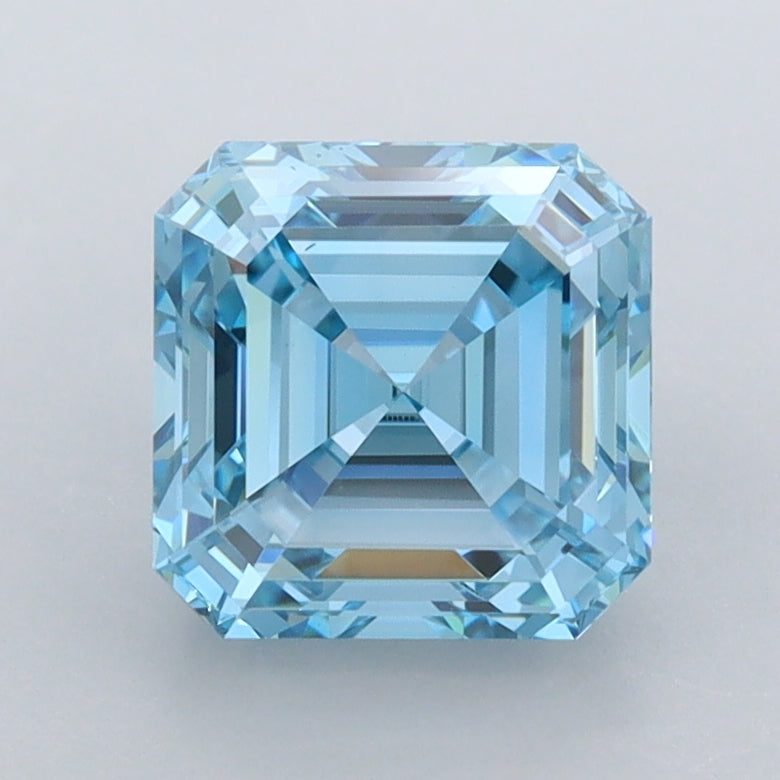 2.03 Carat Asscher Shaped, Ideal Cut, VS1 Clarity, IGI Certified Lab Grown Diamond