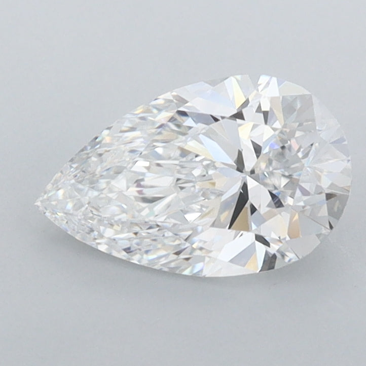 1.03 Carat Pear Shaped, Ideal Cut, D Color, IF Clarity, IGI Certified Lab Grown Diamond