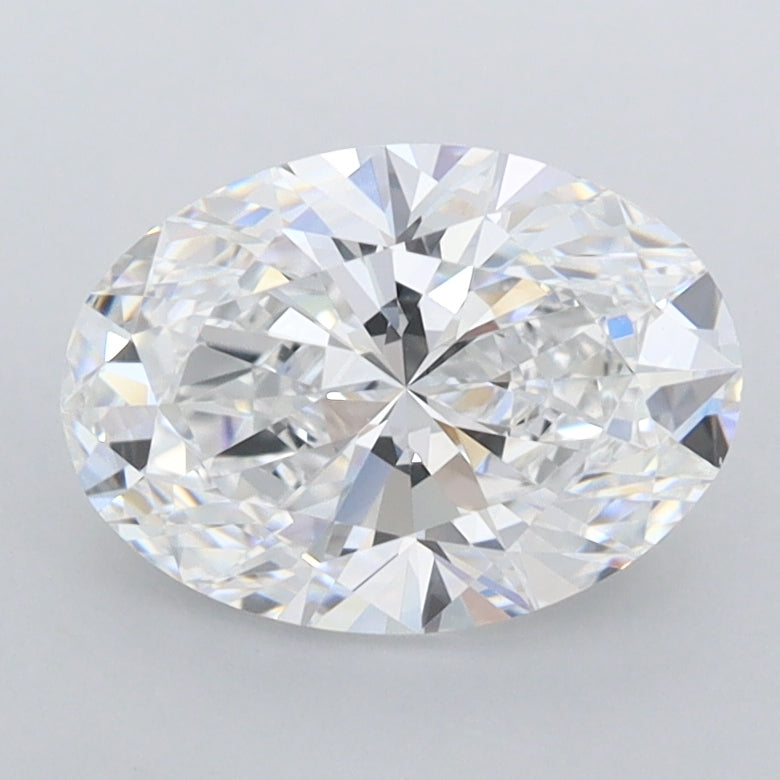 1.74 Carat Oval Shaped, Ideal Cut, D Color, FL Clarity, IGI Certified Lab Grown Diamond